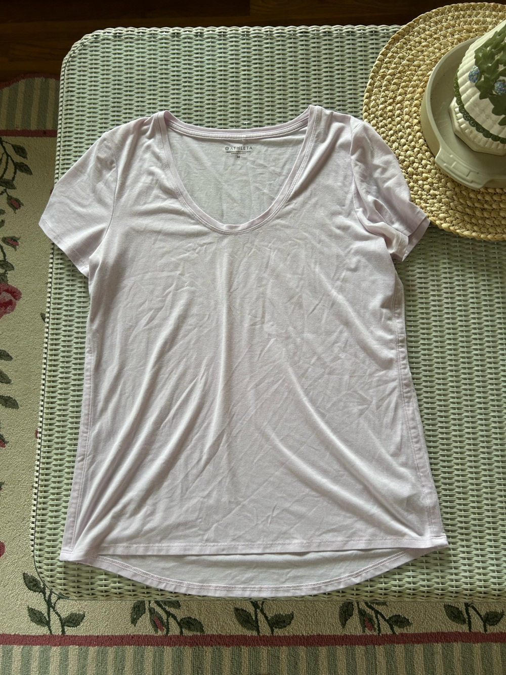 Athleta Pale Lavender Scoop Neck Tank